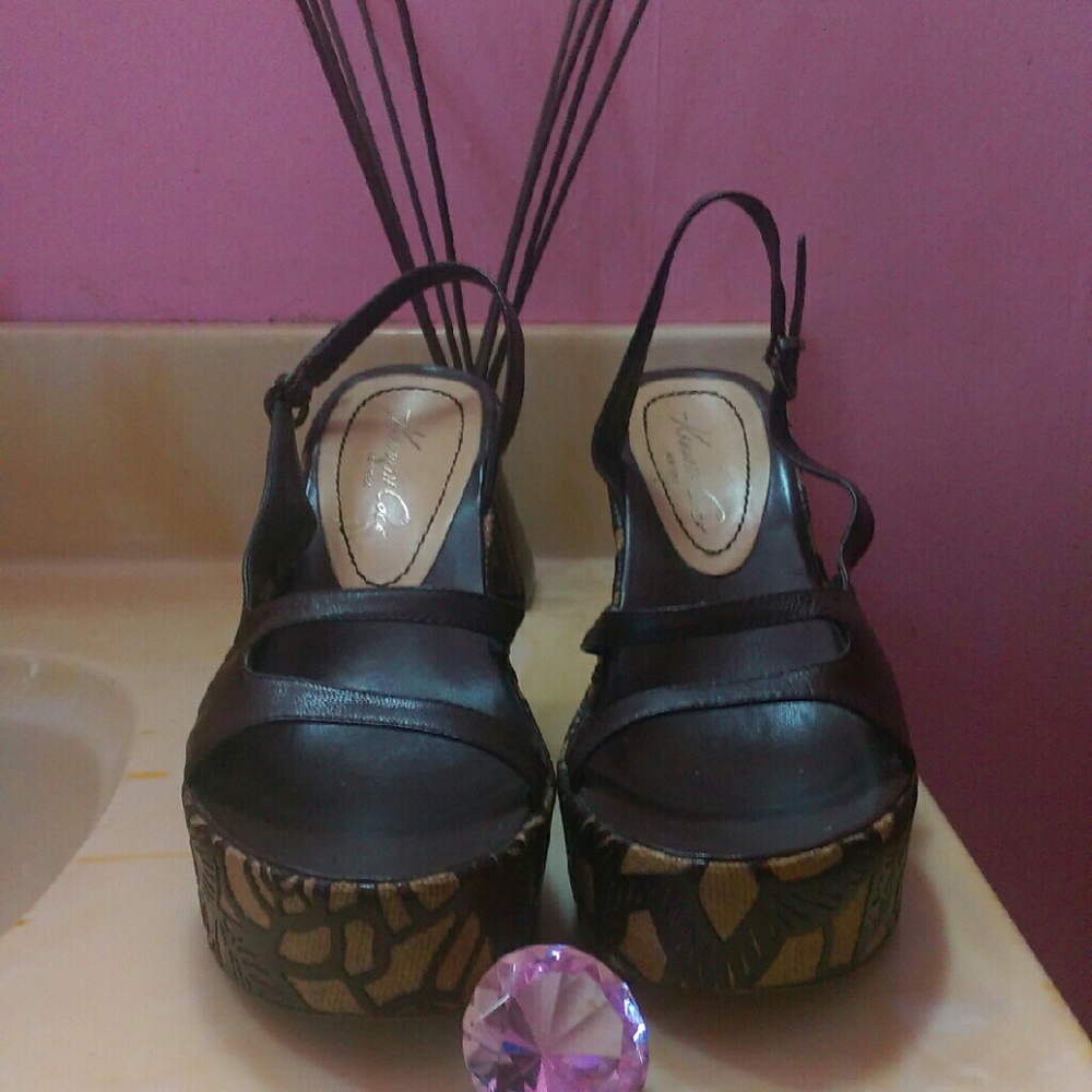 COPY - Kenneth Cole wedge sandals.